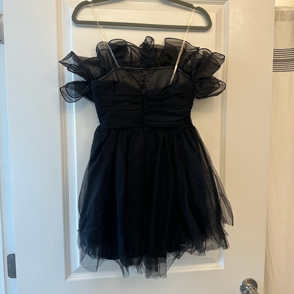 Selfie Leslie Black Mini Dress - Picture 5 of 6